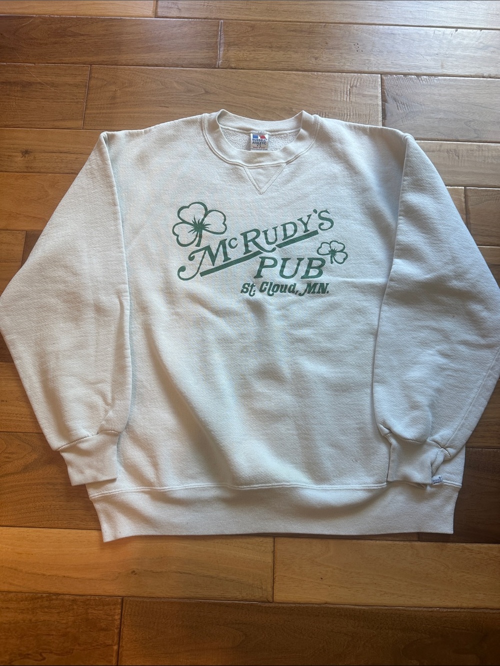 Vtg Russell Athletic McRudys Pub Irish sweatshirt